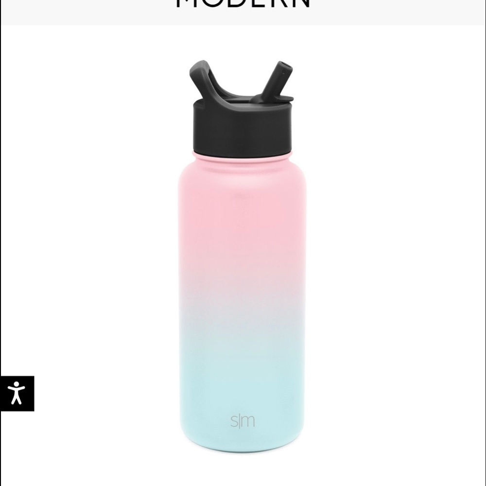 Water bottle: 64 oz. w/ straw lid